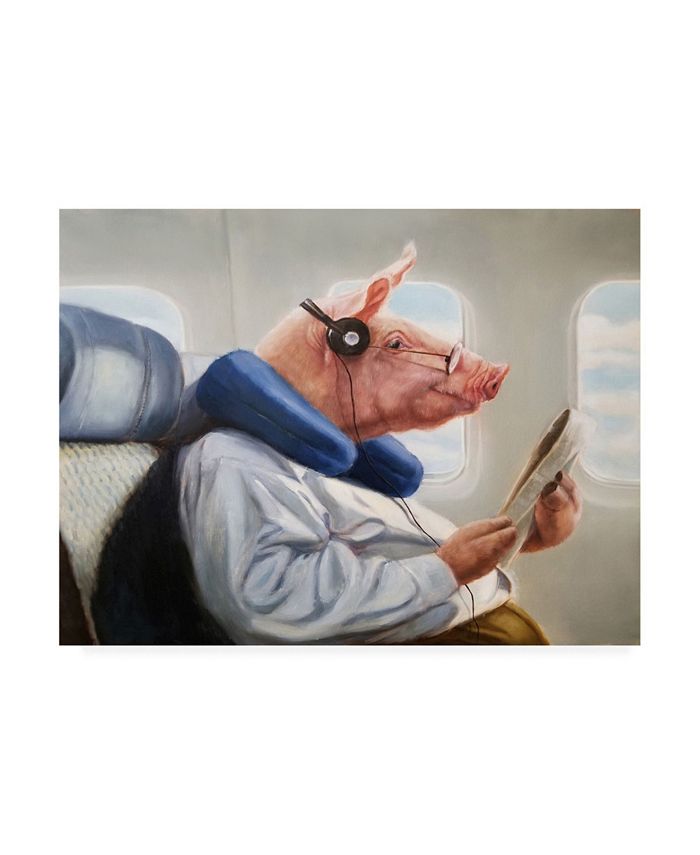 Trademark Global Lucia Hefferna When Pigs Fly No. 2 Canvas Art - 15.5" x 21"