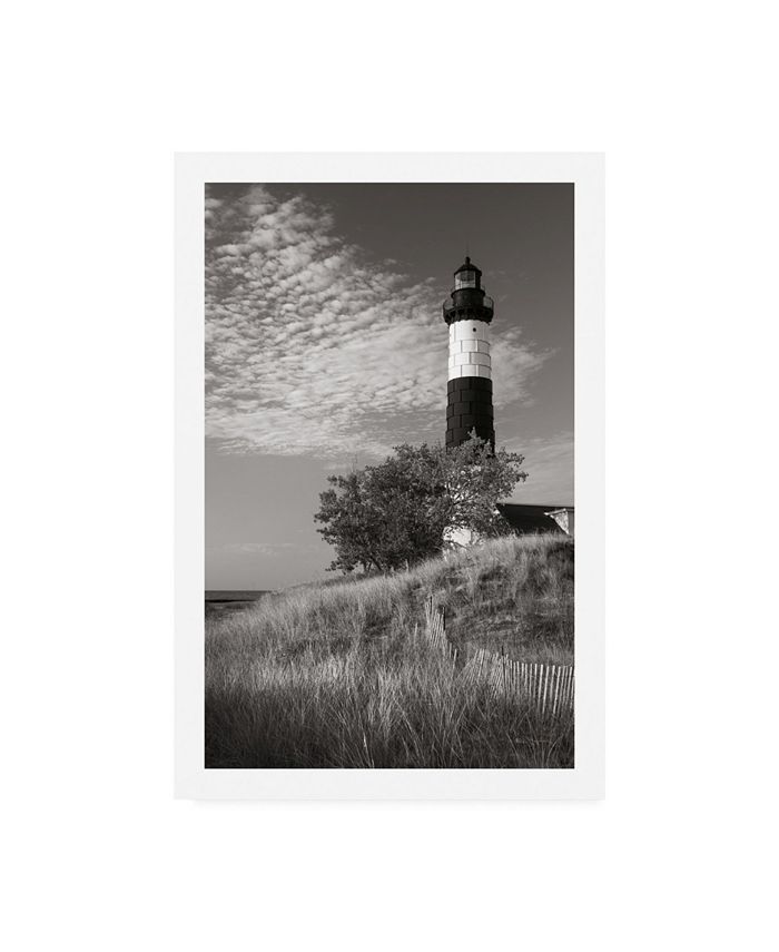 Trademark Global Alan Majchrowicz Big Sable Point Lighthouse II BW Canvas Art - 19.5" x 26"