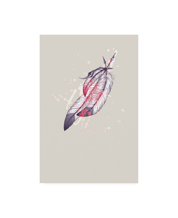 Trademark Global Incado Eagle feather I Canvas Art - 36.5" x 48"