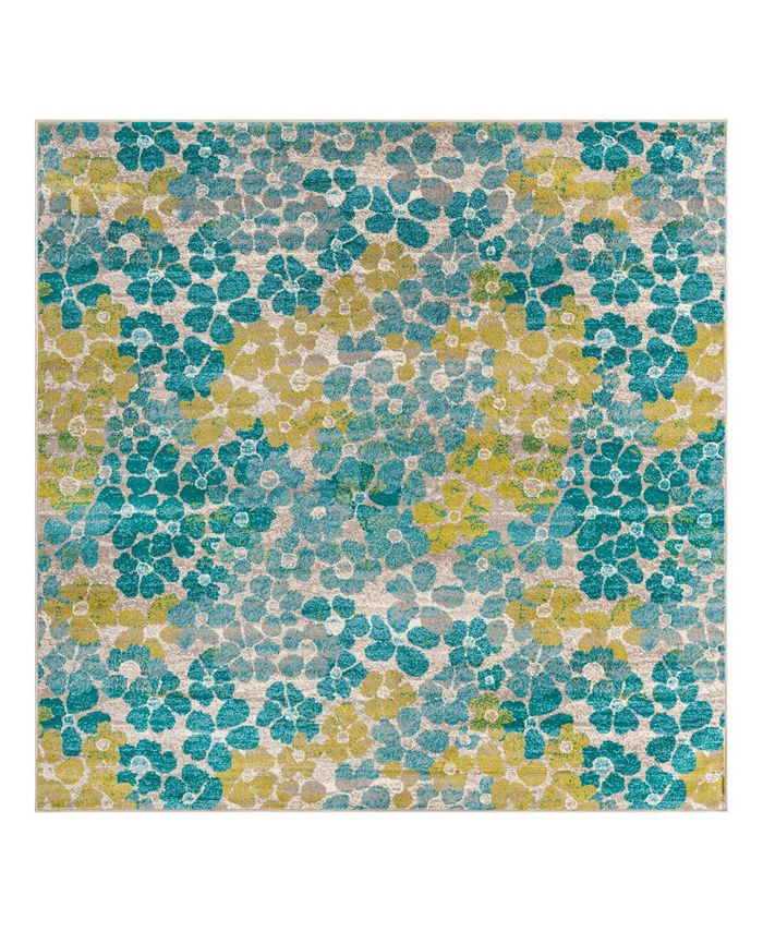 Bayshore Home Camelia CAM-03 7'10" x 7'10" Square Area Rug