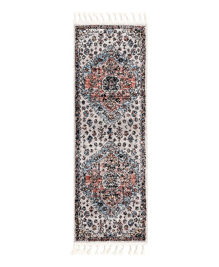 Bayshore Home Porthos POR03 2' x 6' Runner Area Rug