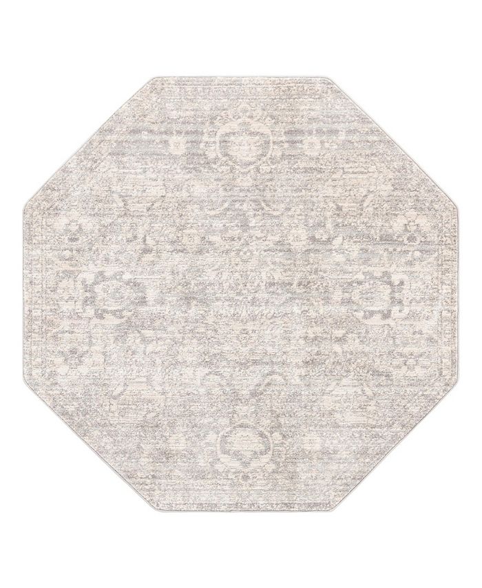 Bayshore Home Dolores DOL02 7'10" x 7'10" Octagon Area Rug