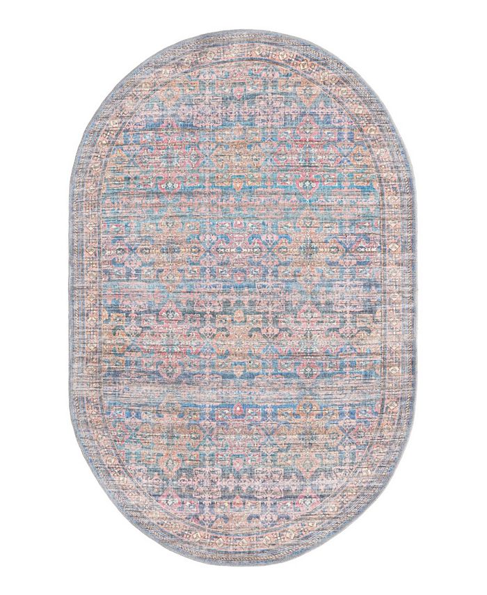 Bayshore Home Washable Affection AFF08 5'3" x 5'3" Octagon Area Rug