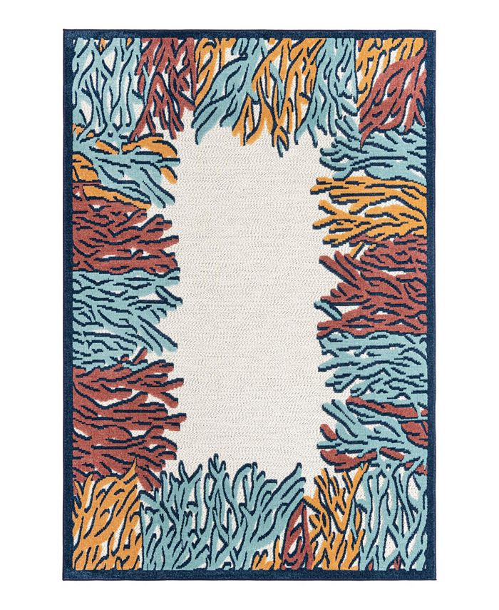 Bayshore Home Cayes Outdoor High-Low Pile CAY-09 6' x 9' Area Rug