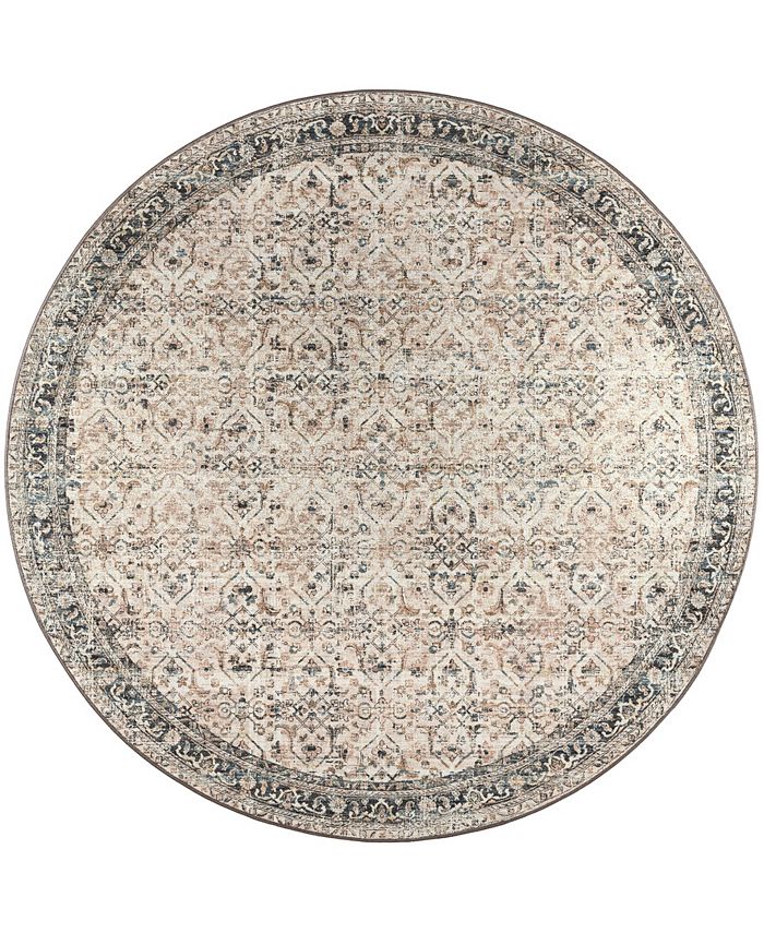 D Style Basilic BAS10 6' x 6' Round Area Rug