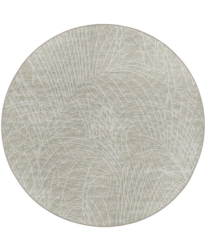 D Style Briggs BRG-2 4' x 4' Round Area Rug