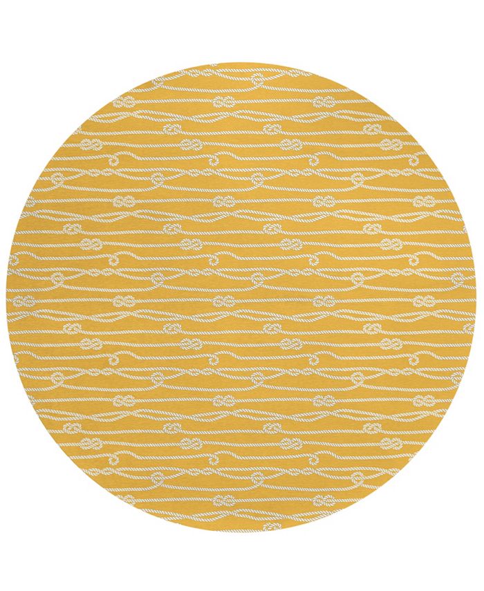 D Style Waterfront WRF7 8' x 8' Round Area Rug