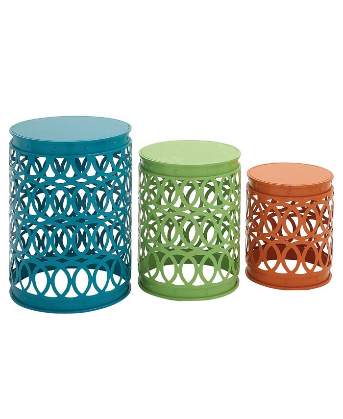 Rosemary Lane Coastal Accent Table, Set of 3