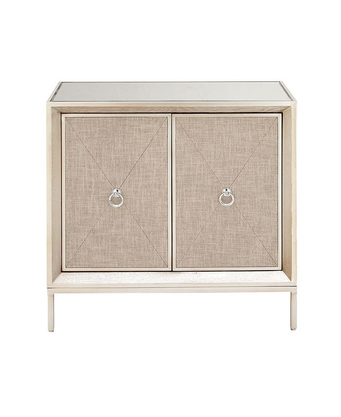 Rosemary Lane Wood Glam Cabinet