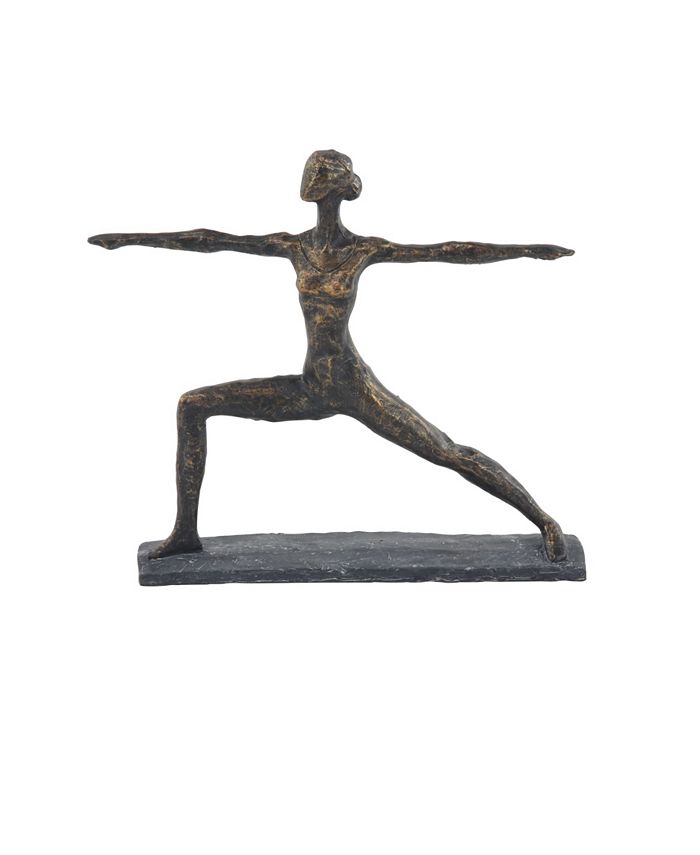 Rosemary Lane Modern Yoga Sculpture, 12" x 14"