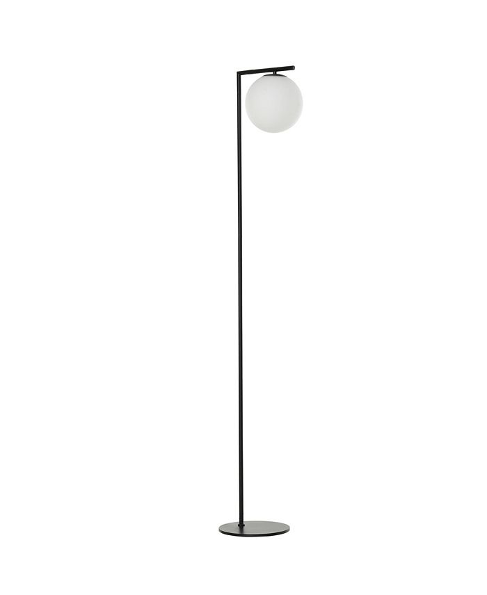HOMCOM Freestanding Office Floor Lamp Contemporary Light w/ Metal Frame, Black