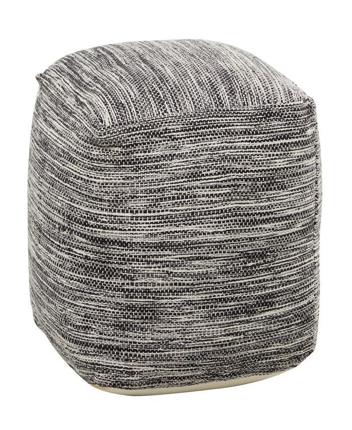 Rosemary Lane 20" x 20" x 20" Polyester Pouf