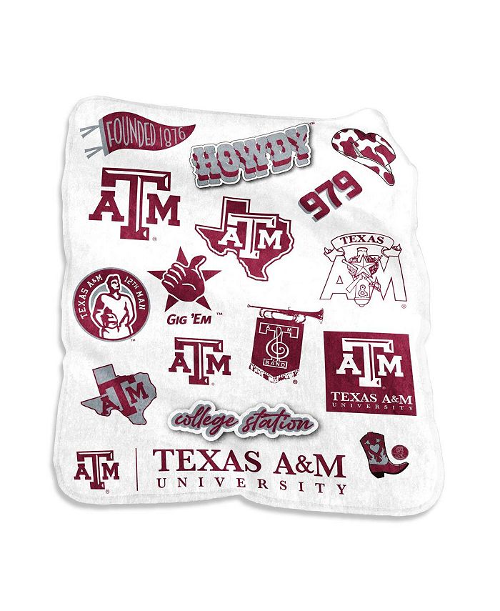 Logo Brands Texas A&M Aggies 50'' x 60'' Native Raschel Plush Throw Blanket