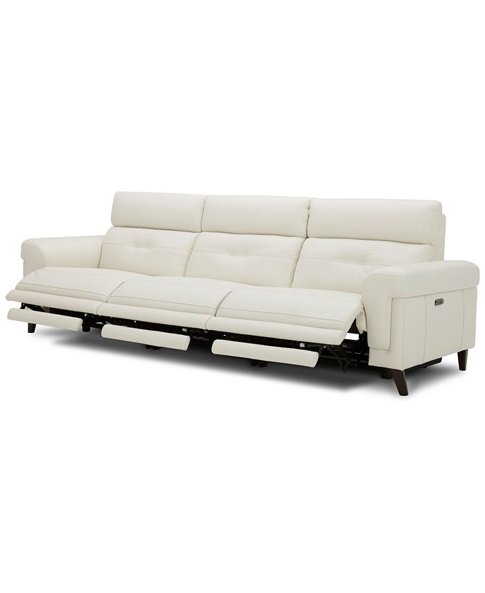 Furniture CLOSEOUT! Jazlo 3-Pc. Leather Sectional with 3 Power Recliners