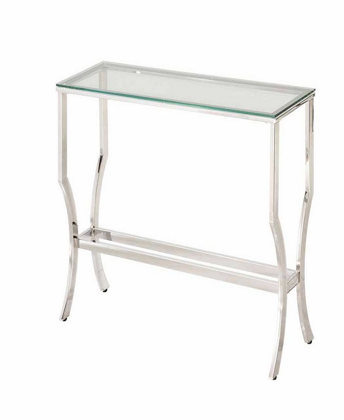 Coaster Home Furnishings Brea Rectangular Sofa Table with Mirrored Shelf