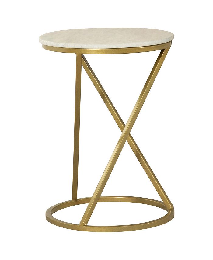 Coaster Home Furnishings Round Accent Table with Marble Top