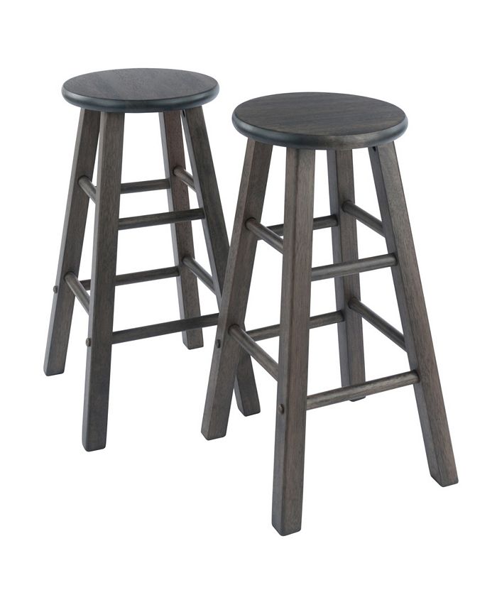 Winsome Element 2-Piece Wood Counter Stool Set