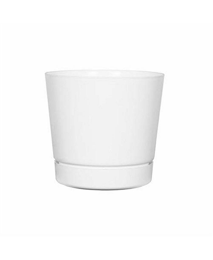 Novelty (#10062) Full Depth Round Cylinder Pot, White, 6 Inch