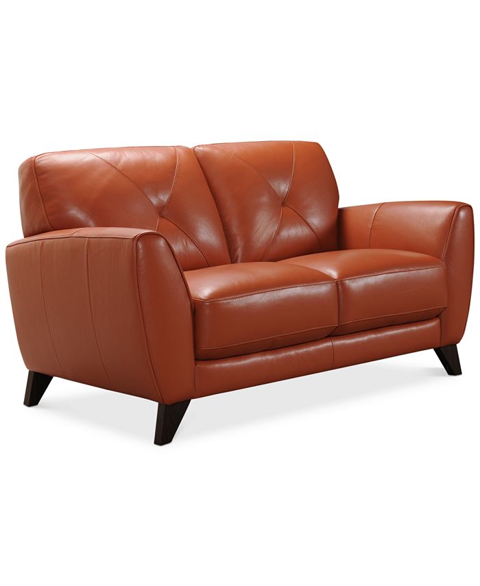 Furniture Myia 62" Leather Loveseat