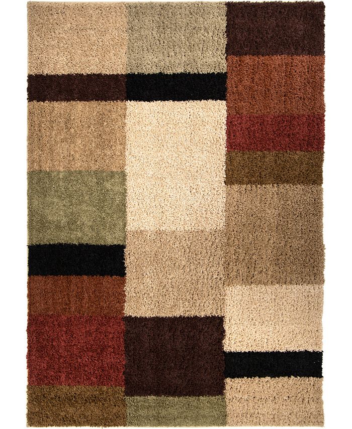 Edgewater Living Reacation Shag Brigim Copper 5'3" x 7'6" Area Rug