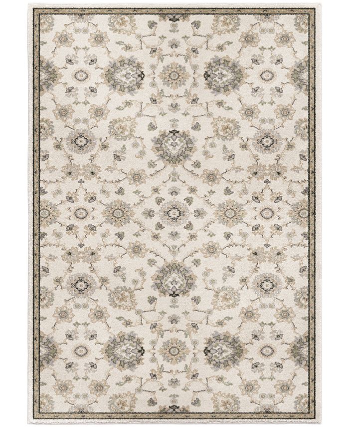 Orian Rugs Orian Riverstone Manor Sarouk Soft White 7'10" x 10'10" Area Rug