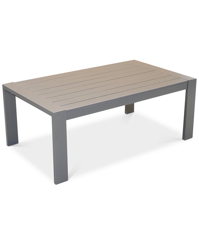 Furniture CLOSEOUT! Aruba Gunmetal Aluminum Coffee Table