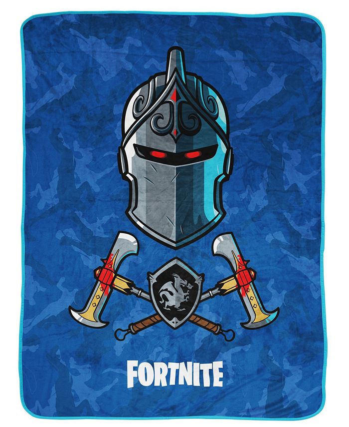 Fortnite Black Knight Blue Camo Throw, 40" x 50"