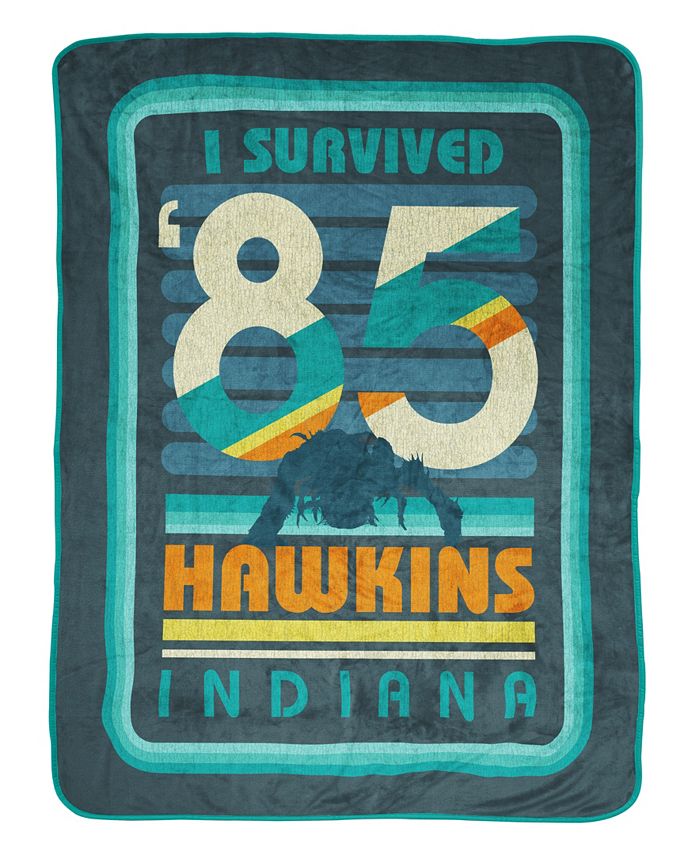 Stranger Things Hawkins 85 Throw, 60" x 46"