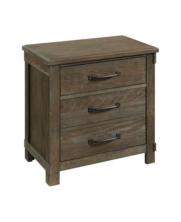 Picket House Furnishings Jack 2-Drawer Nightstand with USB Ports
