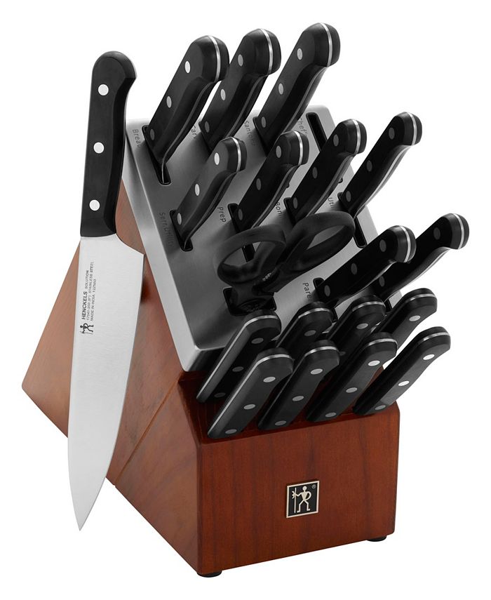 J.A. Henckels Solution Self-Sharpening Knife Block Set, 20 Piece