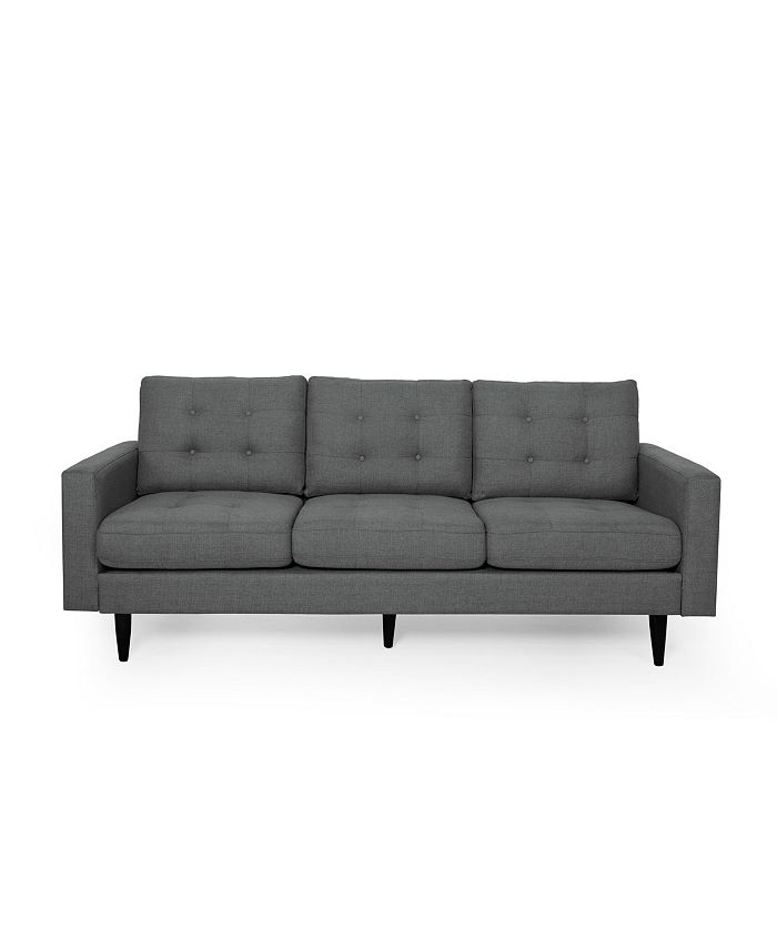 Noble House Adderbury Contemporary Tufted 3 Seater Sofa