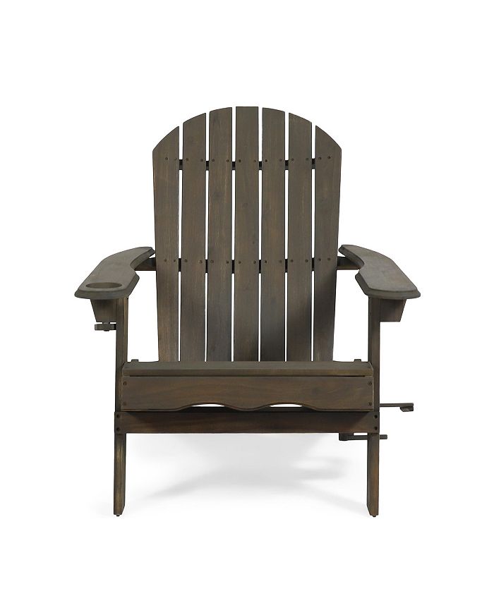 Noble House Bellwood Outdoor Acacia Folding Adirondack Chair