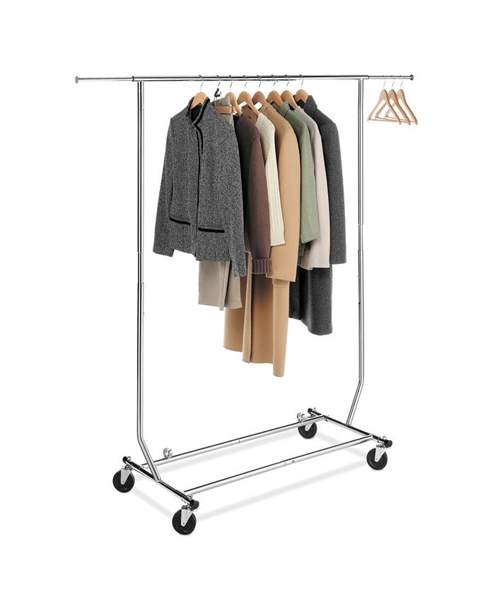 Whitmor Adjustable Rolling Garment Rack