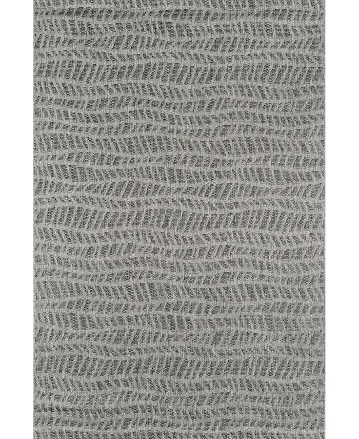 Novogratz Collection Novogratz Villa Vi-05 Gray 6'7" x 9'6" Outdoor Area Rug