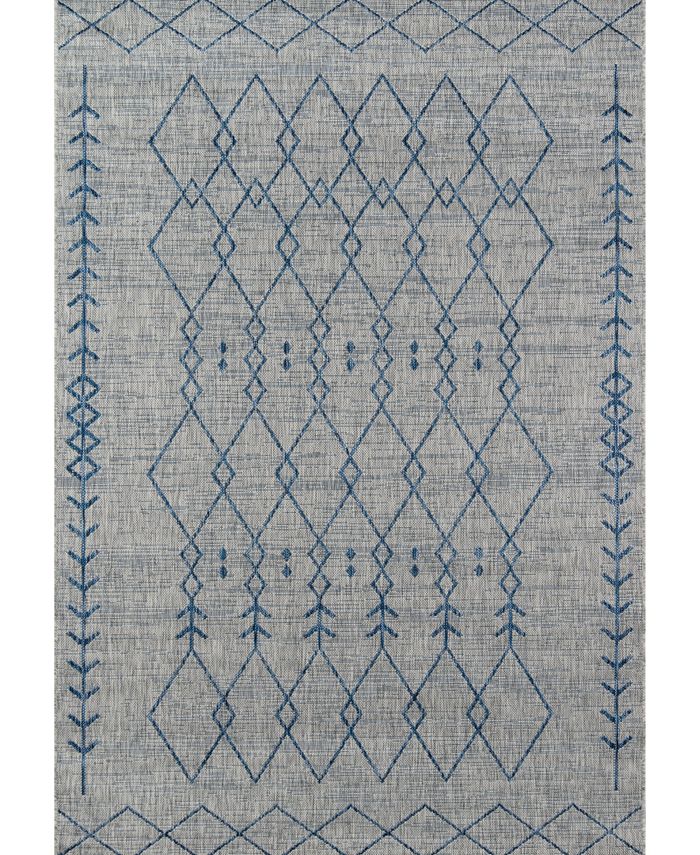 Novogratz Collection Novogratz Villa Vi-08 Gray 3'11" x 5'7" Outdoor Area Rug