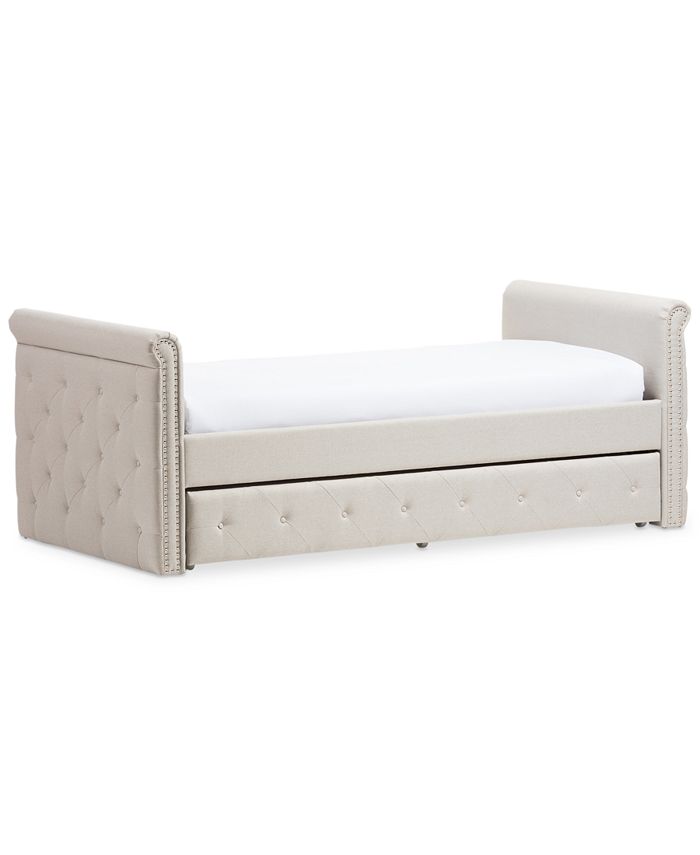Furniture Swamson Twin Daybed with Roll-Out Trundle Guest Bed