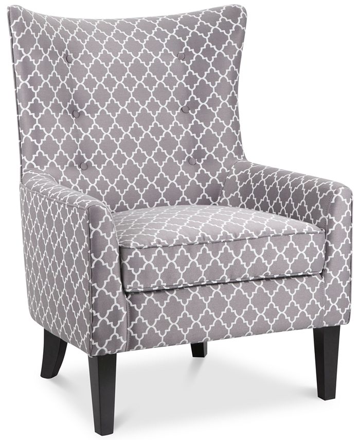 Furniture Brie Printed Fabric Accent Chair