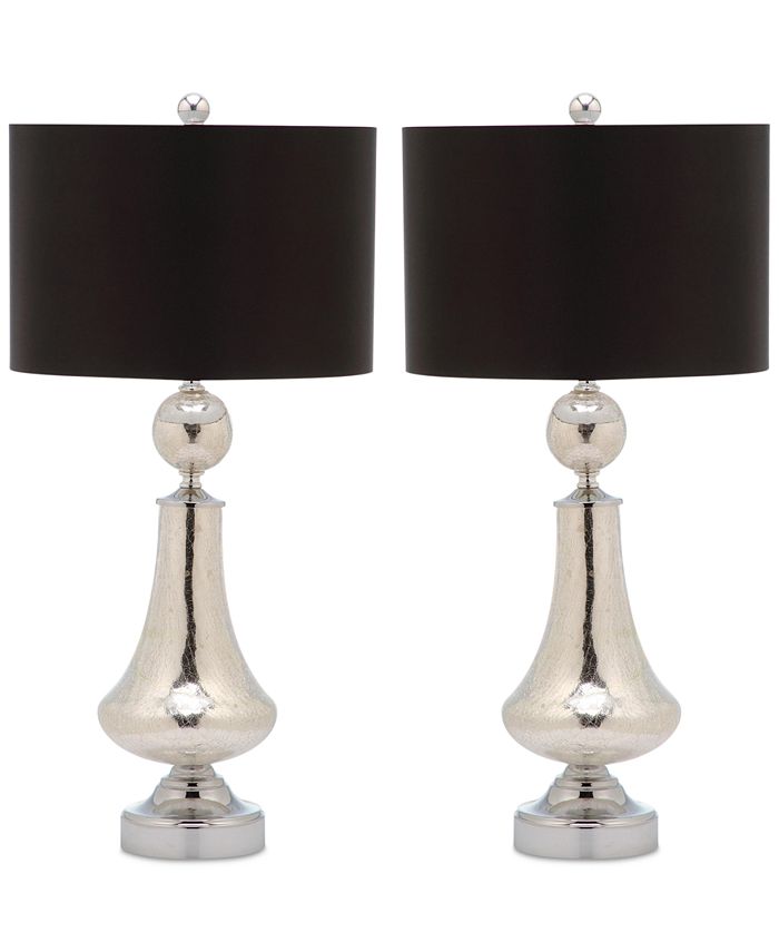 Safavieh Set of 2 Mercury Crackle Table Lamps