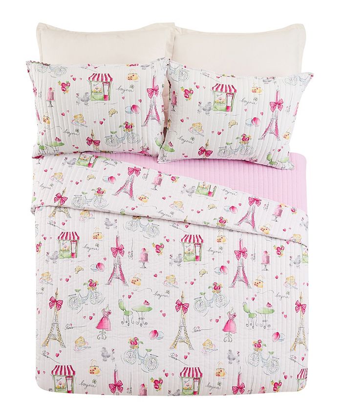 Urban Playground Pretty in Paris 2 Piece Quilt Set, Twin