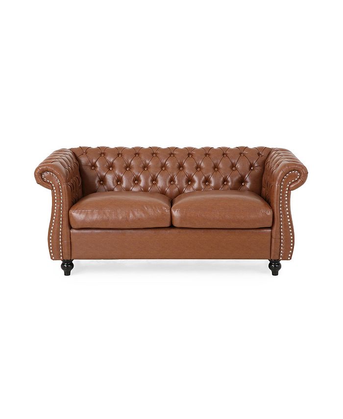 Noble House Silverdale Traditional Chesterfield Loveseat