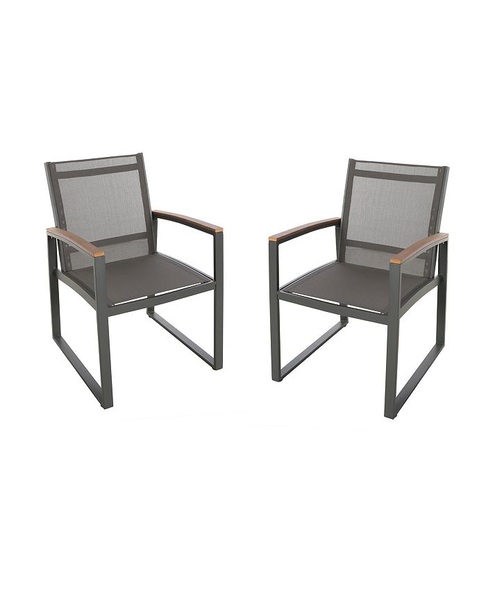 Noble House Glasgow Outdoor Dining Chair (Set of 2)