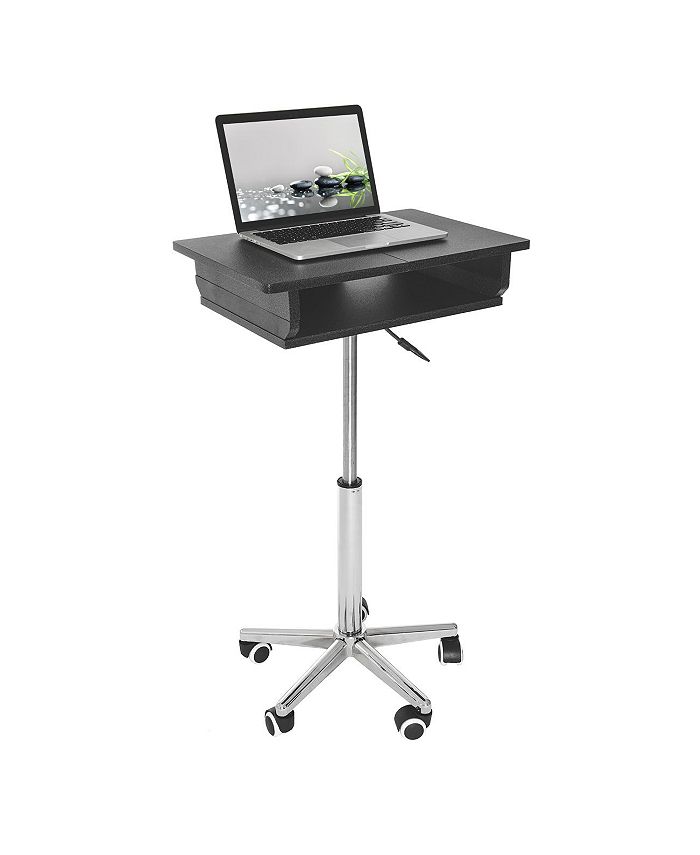 RTA Products Techni Mobili Folding Table Laptop Cart