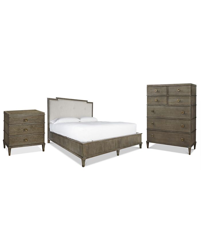 Furniture Playlist Bedroom Furniture 3-Pc Set (King Bed, Nightstand & Chest)