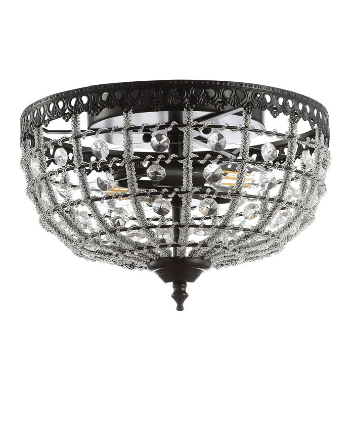 JONATHAN Y Anita 12.25" Low-Ceiling, Acrylic Led Flush Mount