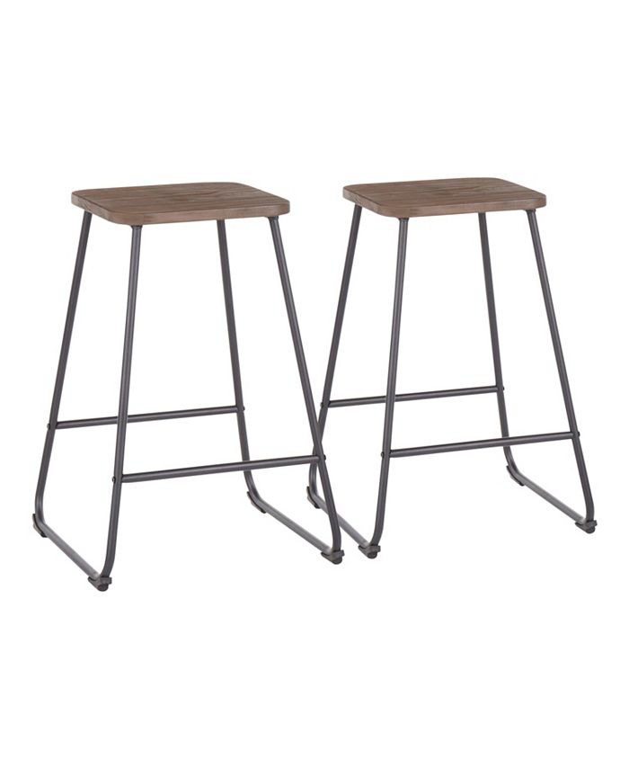 Lumisource Zac Counter Stool, Set of 2