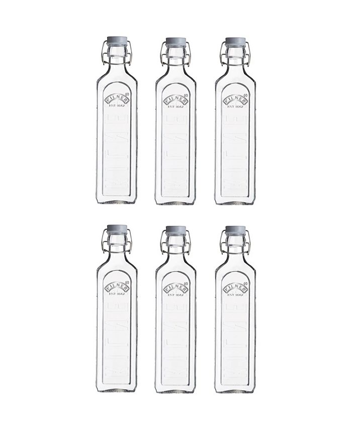 Kilner Clip Top Bottle 34 oz, Set of 6