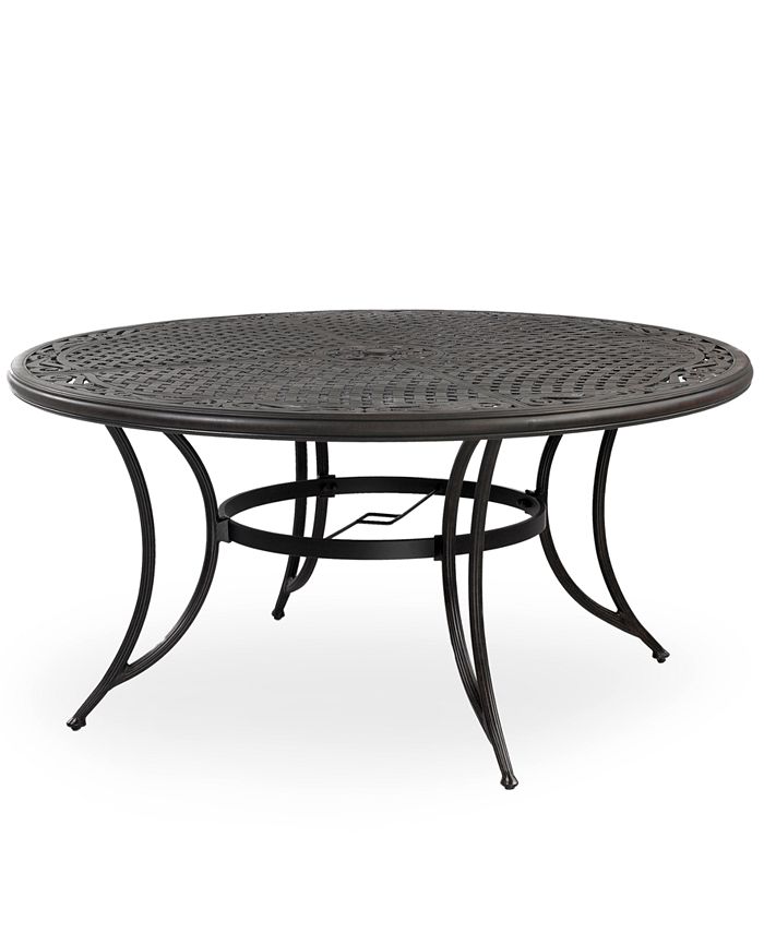 Furniture 48" Round Aluminum Outdoor Dining Table