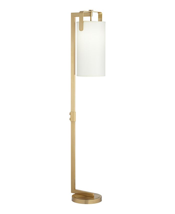 Pacific Coast Downbridge Floor Lamp with Cylinder Shade