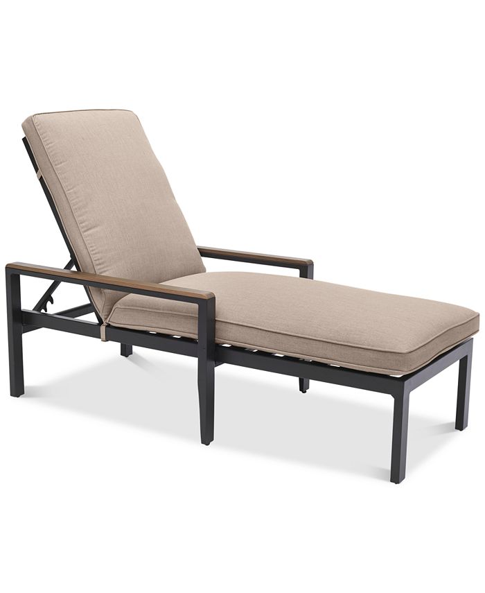 Agio CLOSEOUT! Stockholm Outdoor Chaise Lounge with Outdoor Cushion