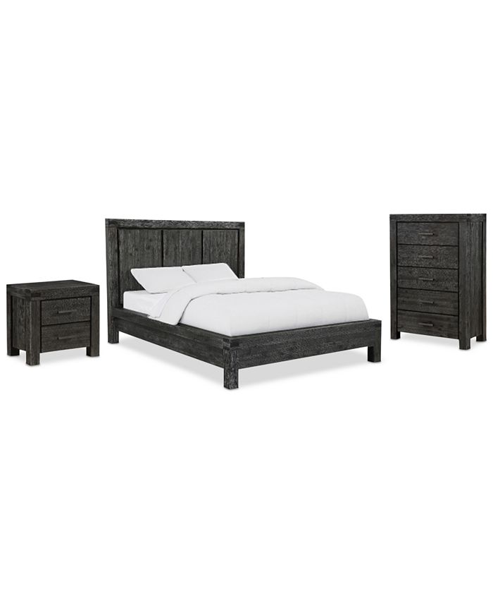 Furniture Avondale Graphite 3-Pc. Bedroom Set (California King Bed, Chest & Nightstand)